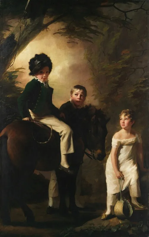 The Drummond Children Wall Art by Sir Henry Raeburn - High-Resolution Digital Print