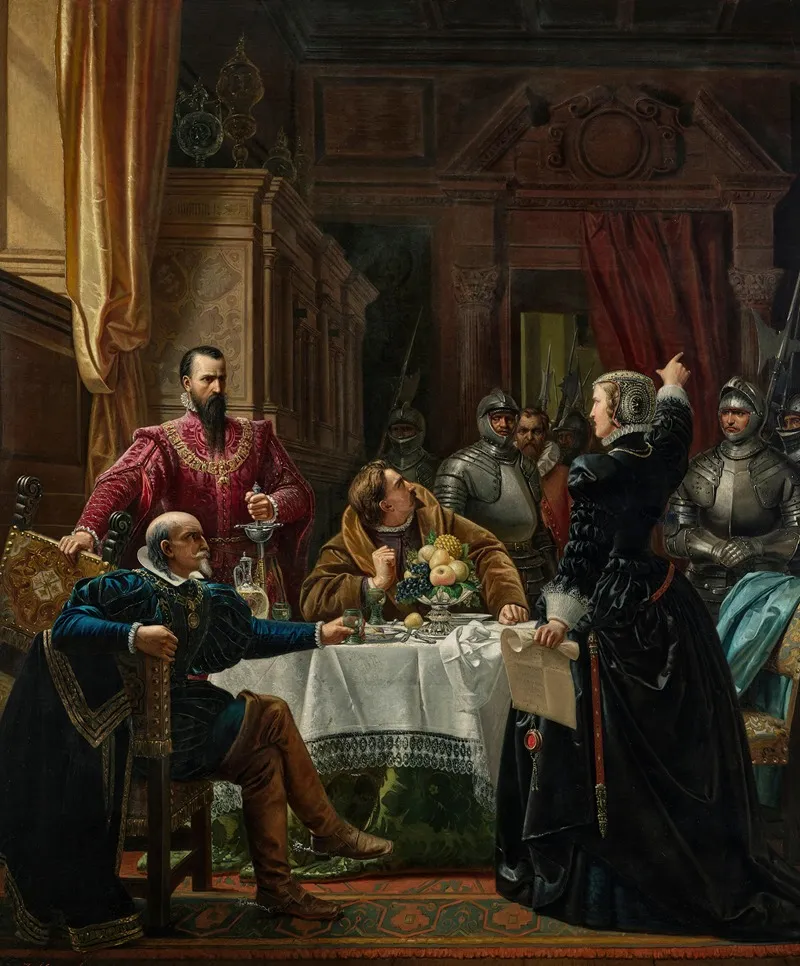 The Duke Of Alba At Rudolstadt Castle Wall Art by Josef Munsch - High-Resolution Digital Print