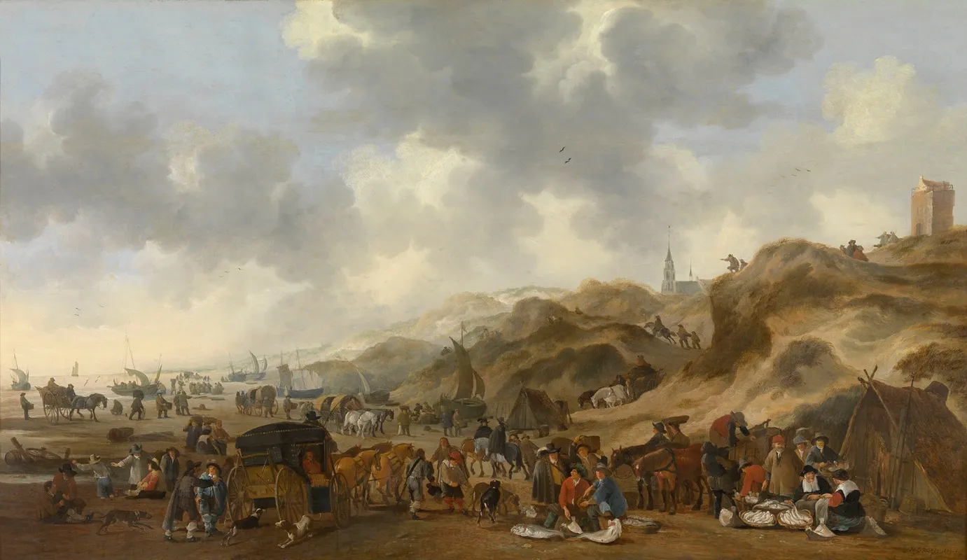 The Dunes At Scheveningen Wall Art by Hendrick de Meijer - High-Resolution Digital Print