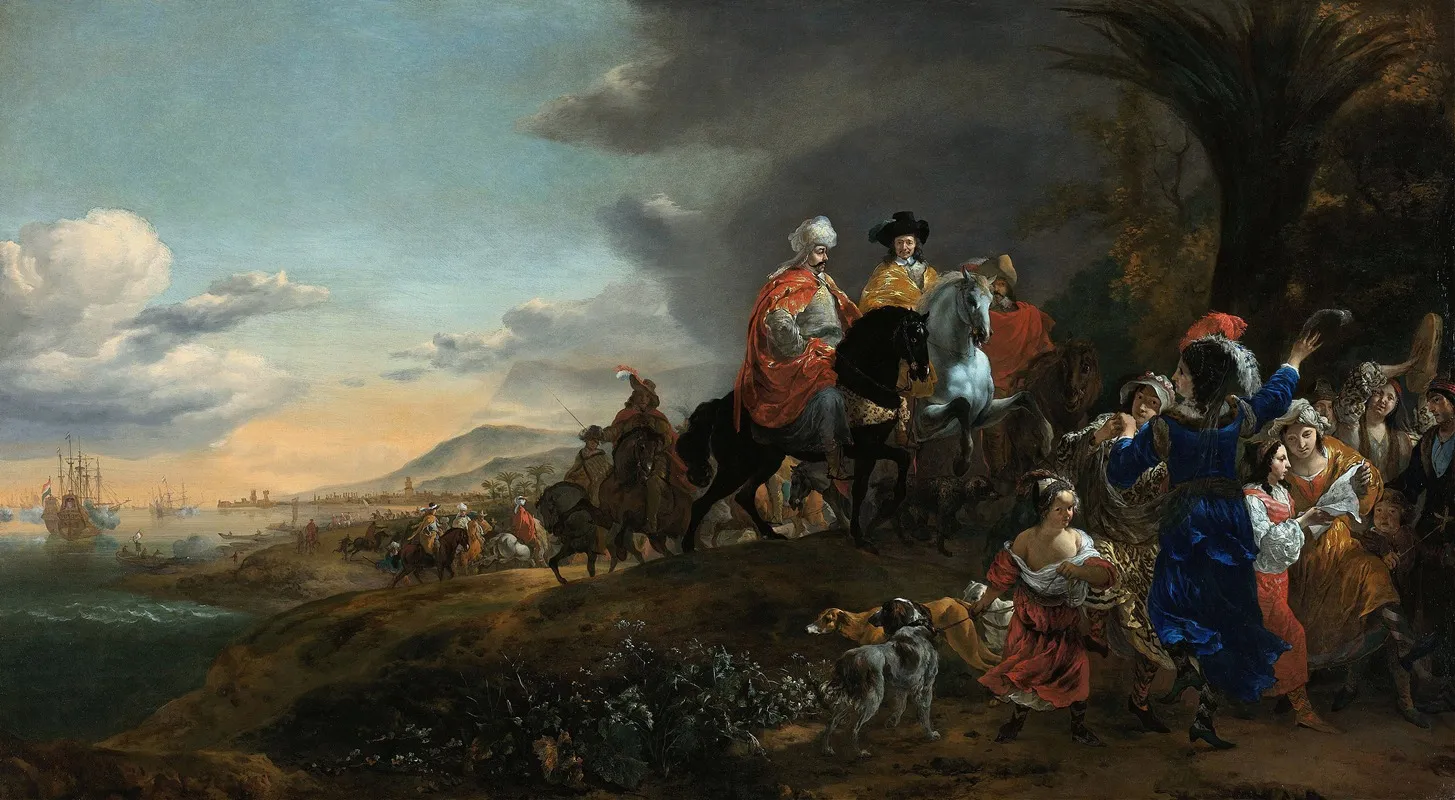 The Dutch Ambassador On His Way To Isfahan Wall Art by Jan Weenix - High-Resolution Digital Print