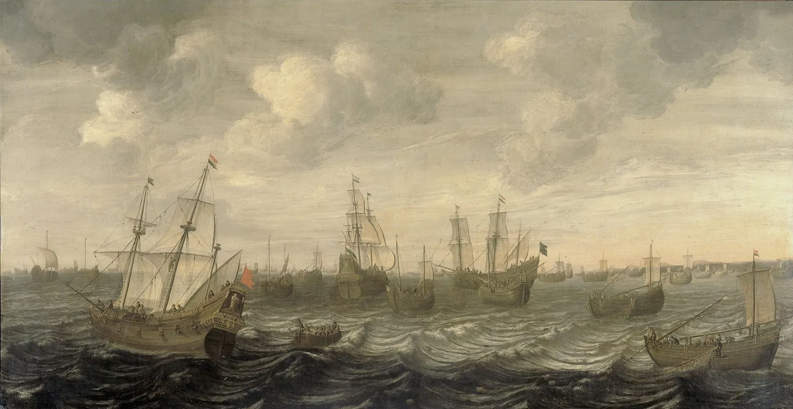 The Dutch Herring Fleet Under Sail