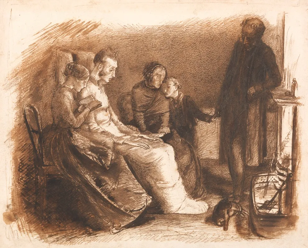 The Dying Man 2 Wall Art by Sir John Everett Millais - High-Resolution Digital Print