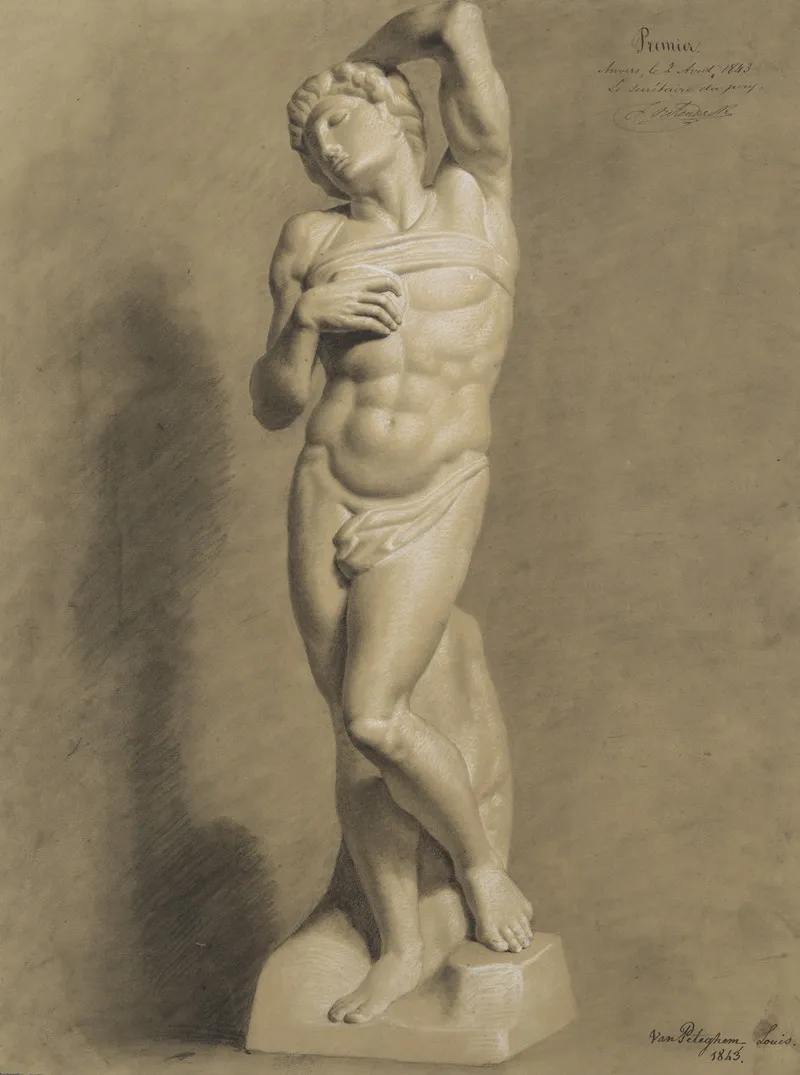 The Dying Slave 3 Wall Art by Louis-Joseph van Peteghem - High-Resolution Digital Print