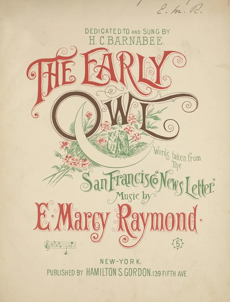 The Early Owl Wall Art by Anonymous - High-Resolution Digital Print
