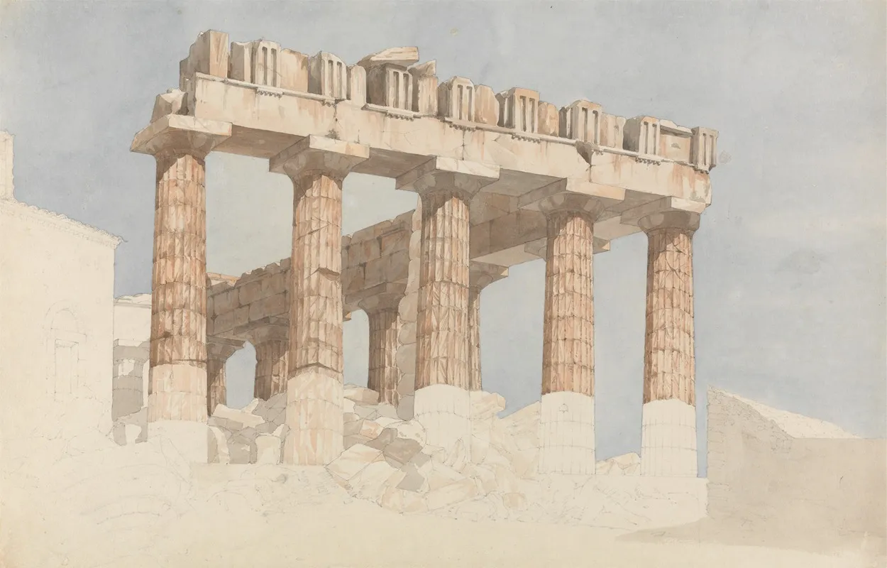 The East End And South Side Of The Parthenon