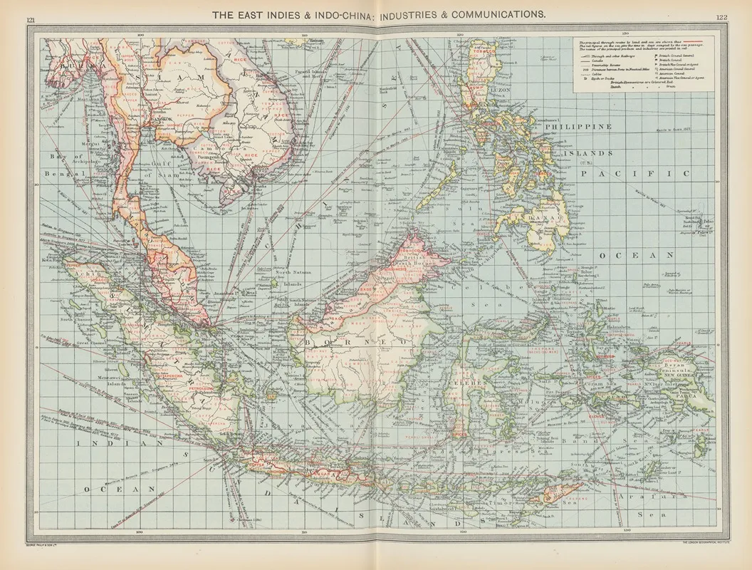 The East Indies And Indo China Industries And Communications
