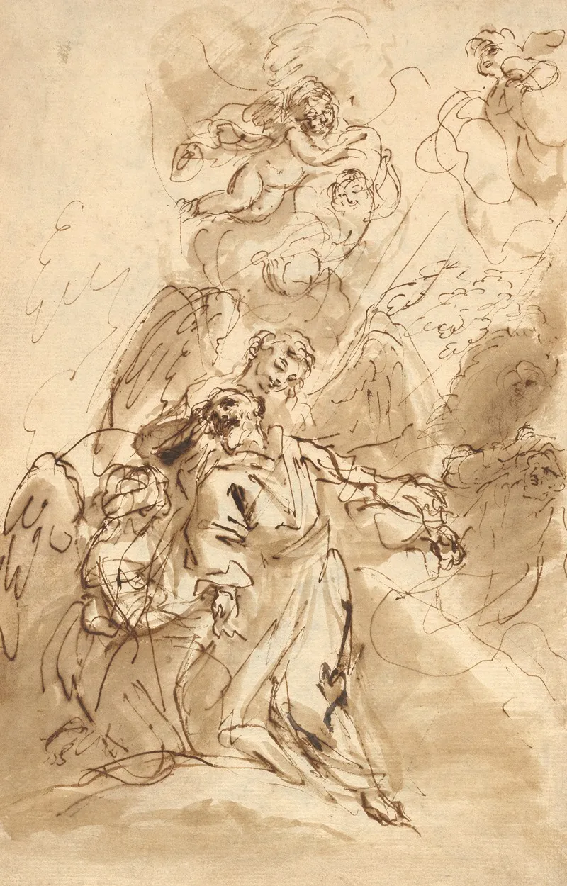 The Ecstasy Of Saint Francis Recto Wall Art by Sebastiano Ricci - High-Resolution Digital Print