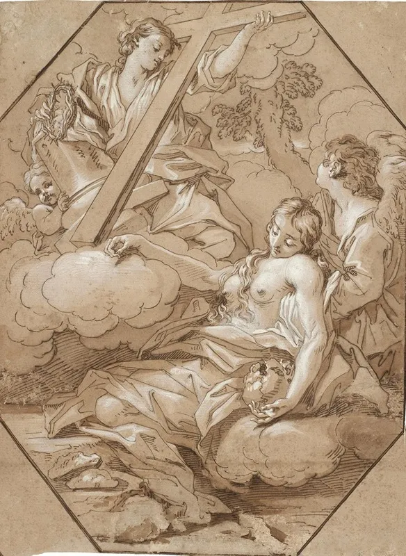 The Ecstasy Of St Mary Magdalene Wall Art by Benedetto Luti - High-Resolution Digital Print