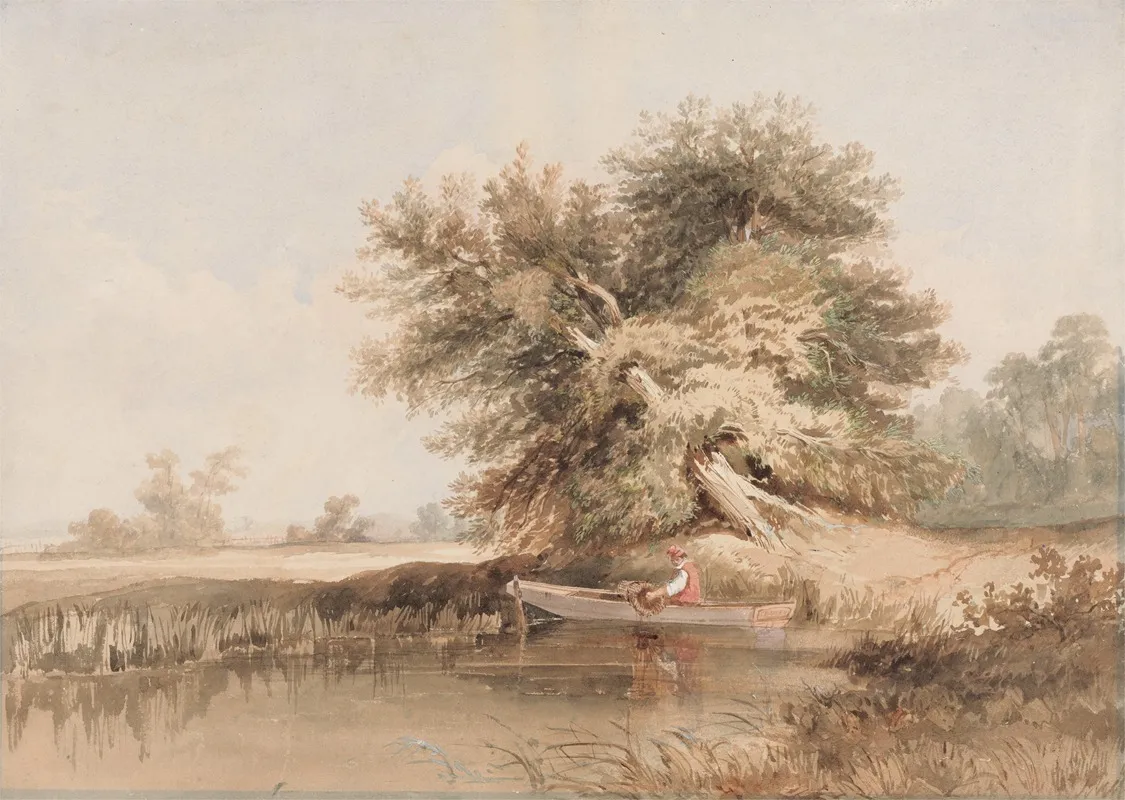 The Eel Catcher Wall Art by Charles Turner Warren - High-Resolution Digital Print