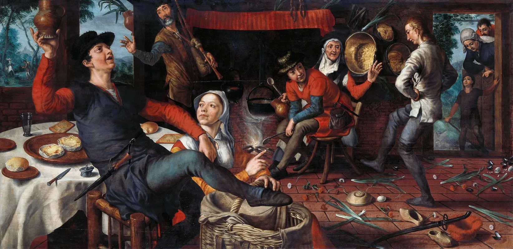 The Egg Dance Wall Art by Pieter Aertsen - High-Resolution Digital Print