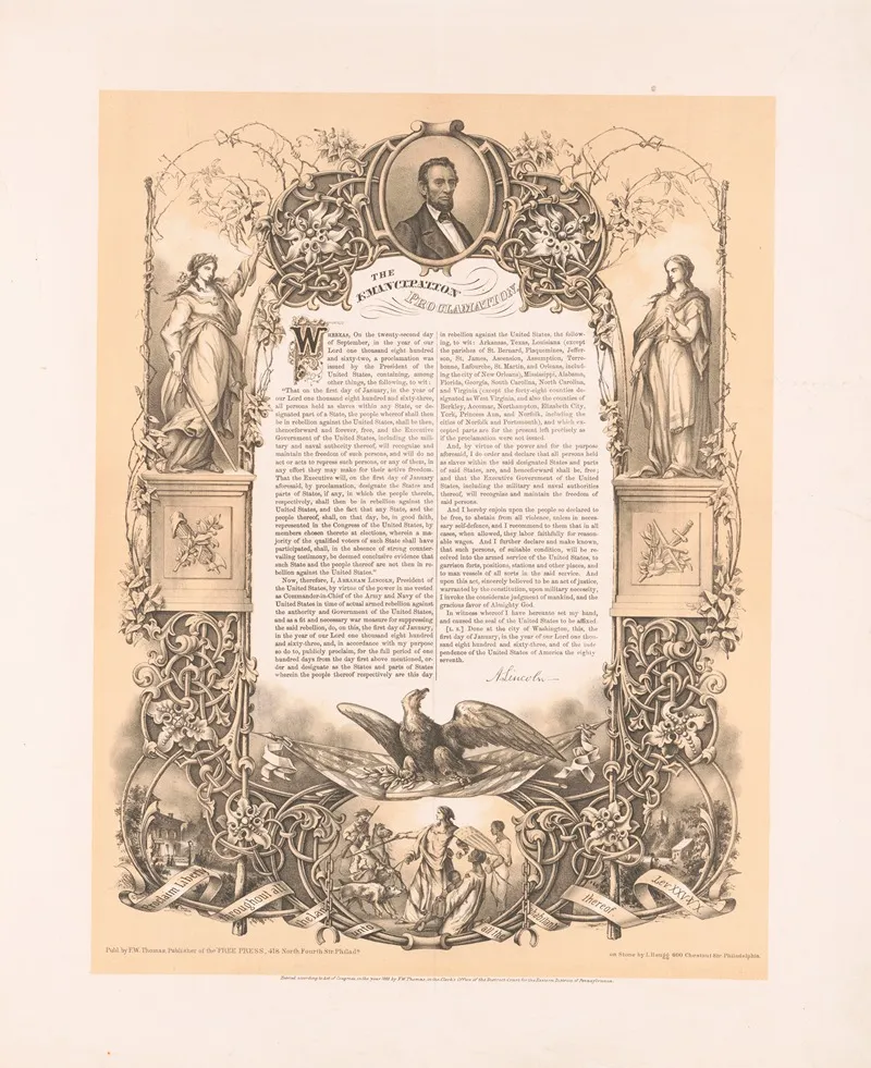 The Emancipation Proclamation Wall Art by Louis Haugg - High-Resolution Digital Print