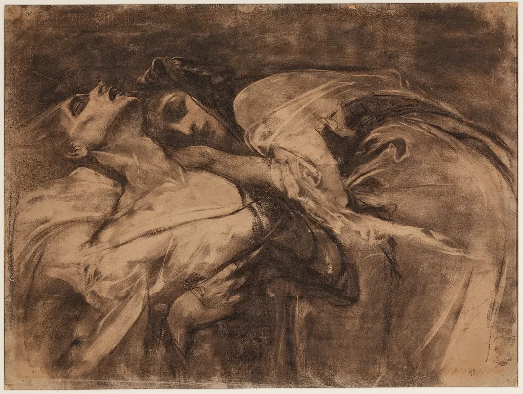 The Embrace 3 Wall Art by Alphonse Mucha - High-Resolution Digital Print