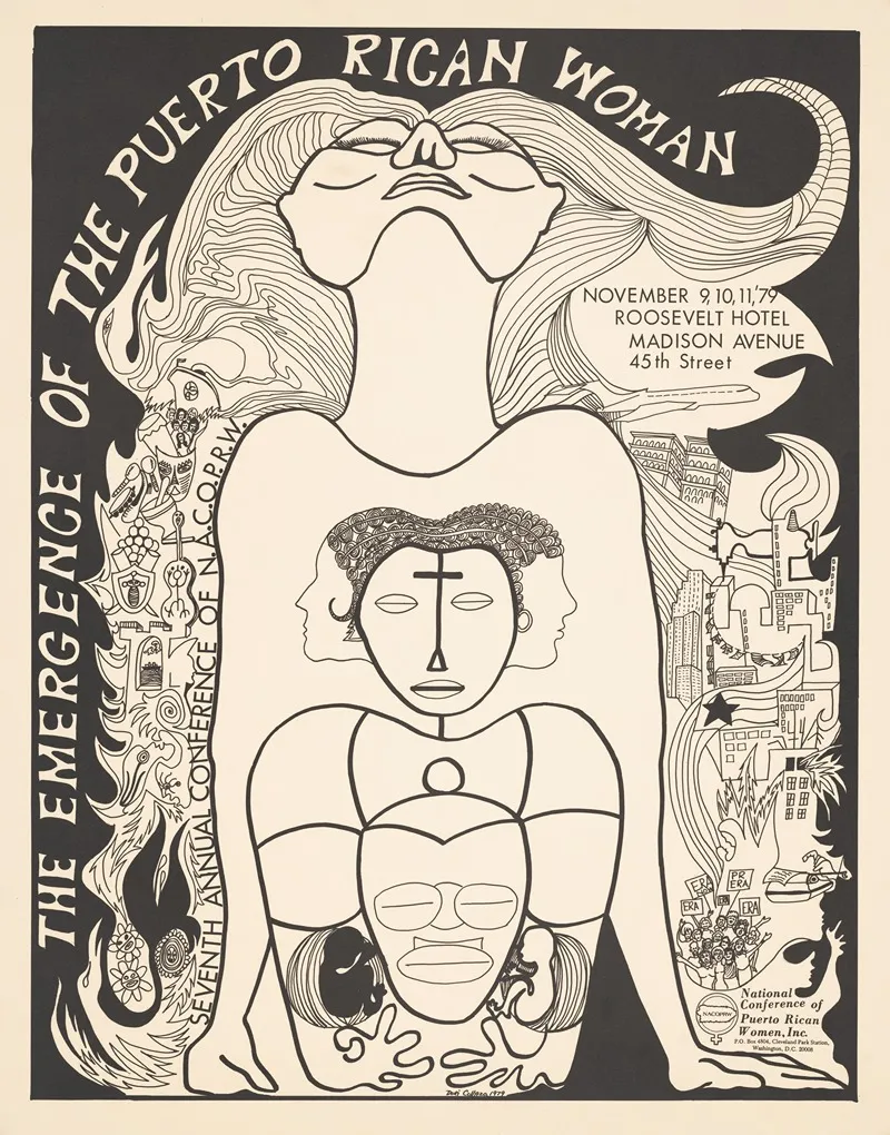 The Emergence Of The Puerto Rican Woman November 9 10 11 79 Roosevelt Hotel Madison Avenue And 45th Street Wall Art by Dori Collazo - High-Resolution Digital Print