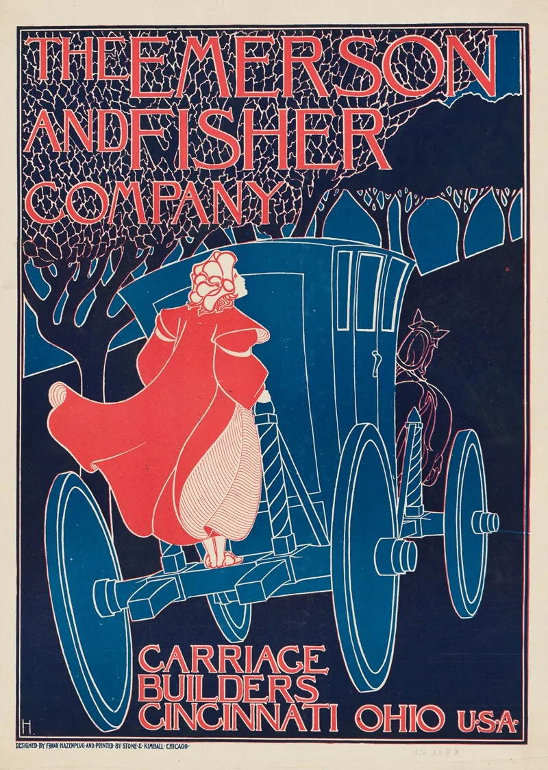 The Emerson And Fisher Company Carriage Builders Cincinnati Ohio Wall Art by Frank Hazenpflug - High-Resolution Digital Print