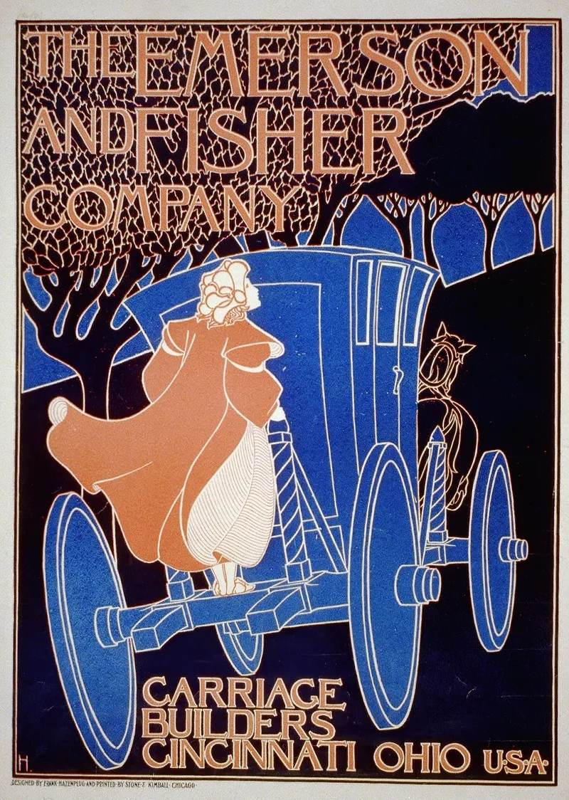 The Emerson Fisher Company Carriage Builders Cincinnati Ohio Wall Art by Frank Hazenplug - High-Resolution Digital Print