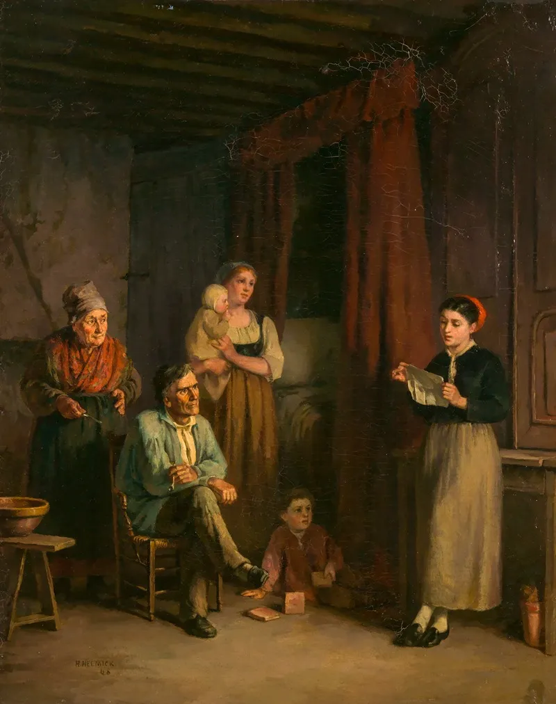 The Emigrants Letter Wall Art by Howard Helmick - High-Resolution Digital Print