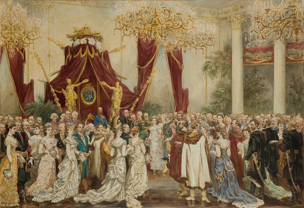 The Emperor At The Ball In The Lviv City Hall