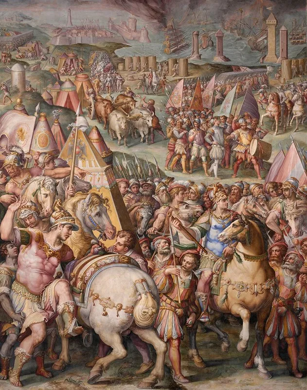 The Emperor Massimiliano Lifts The Siege From Livorno