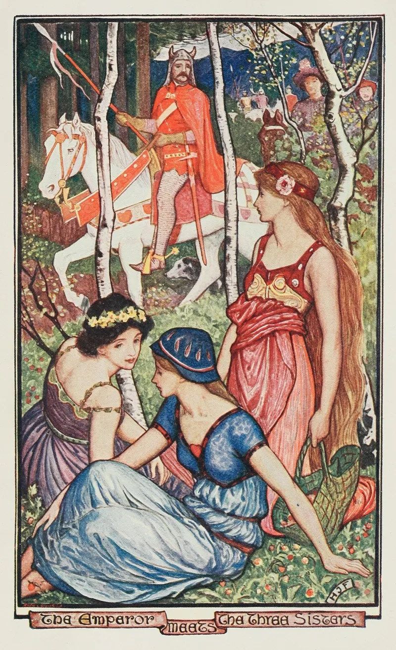 The Emperor Meets The Three Sisters