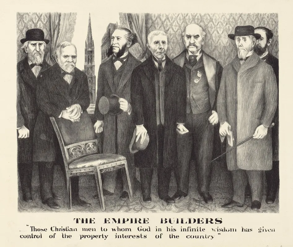 The Empire Builders Wall Art by Bernarda Bryson - High-Resolution Digital Print