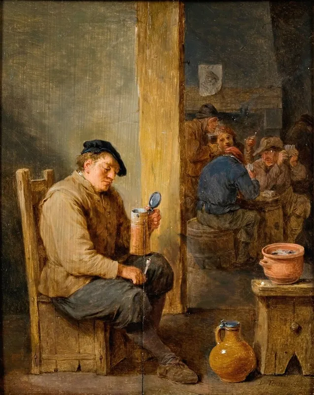The Empty Mug Wall Art by David Teniers The Younger - High-Resolution Digital Print
