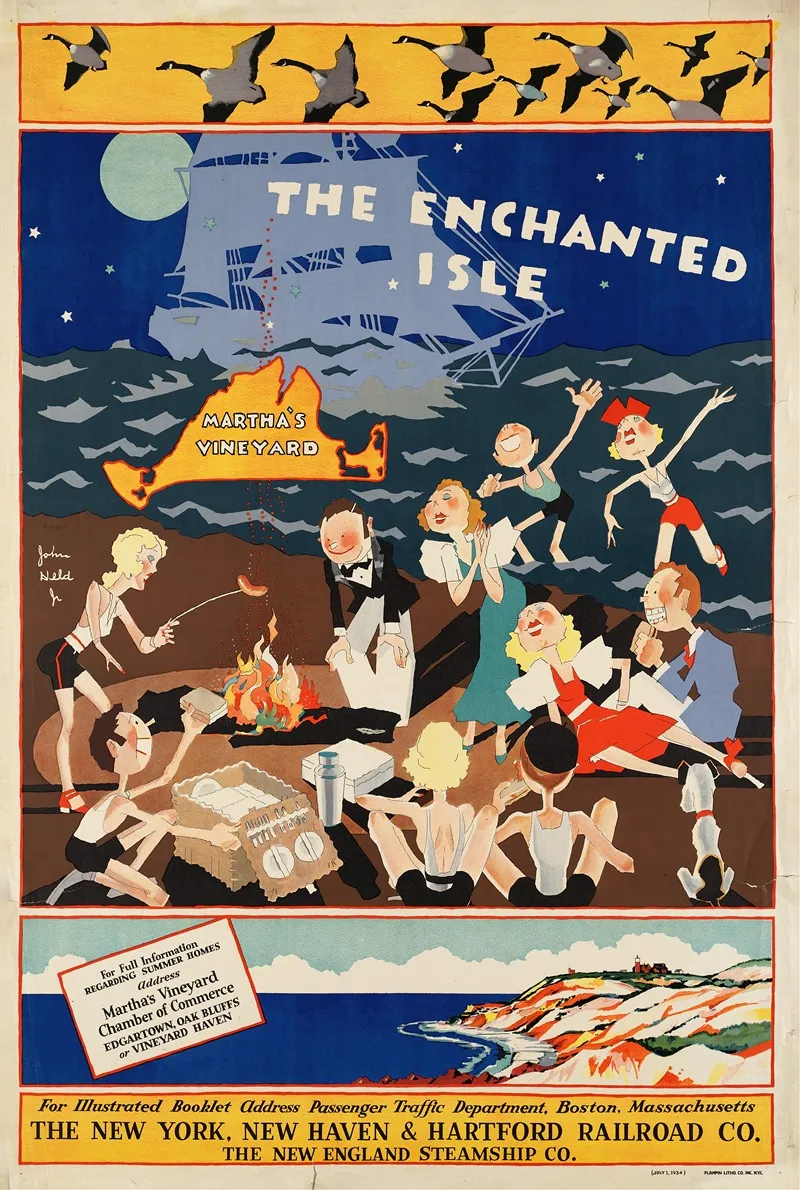 The Enchanted Isle Wall Art by John Held, Jr. - High-Resolution Digital Print