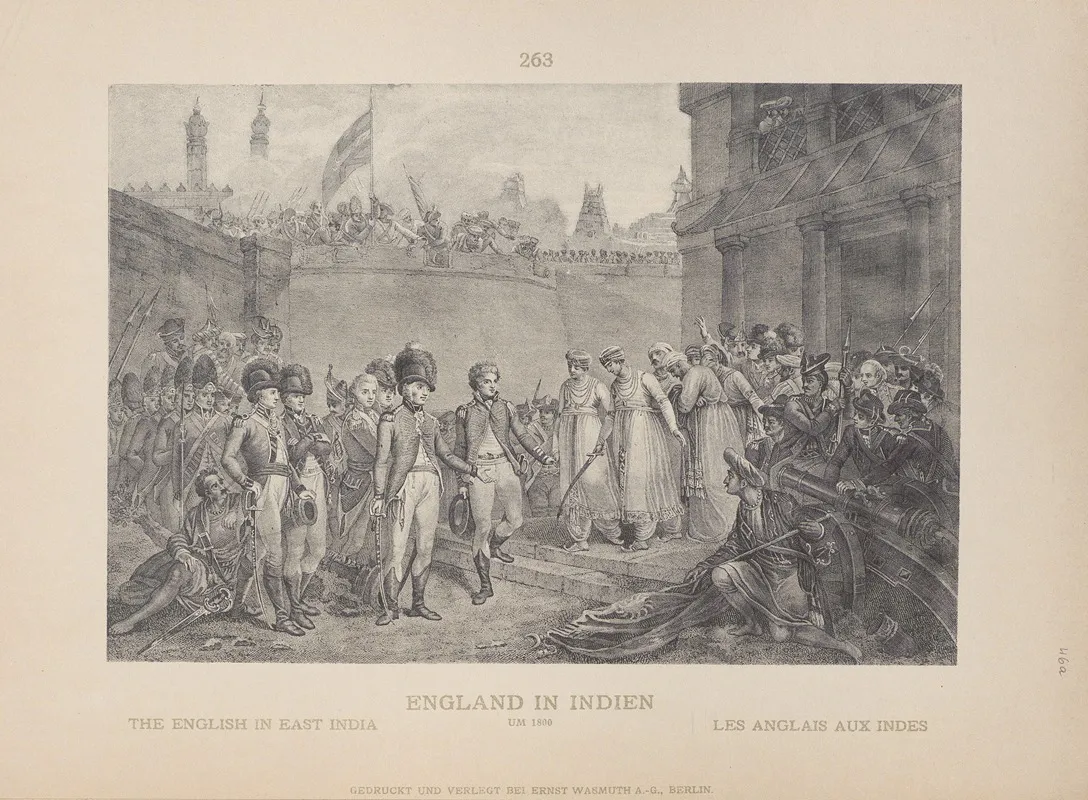 The English In East India Wall Art by Adolf Rosenberg - High-Resolution Digital Print