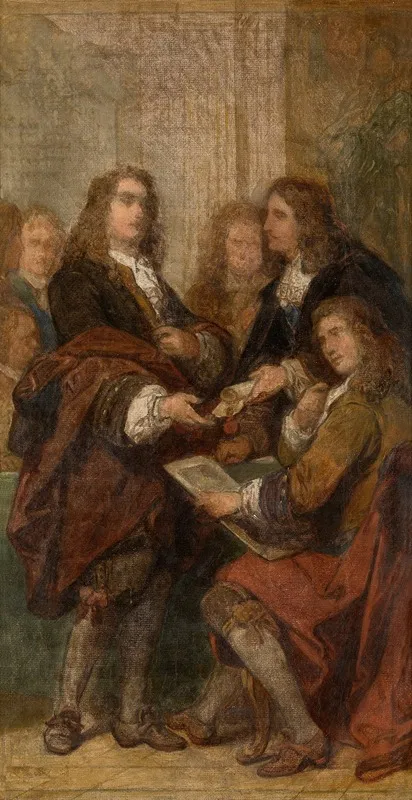 The Engraver Gerard Edelinck In Paris