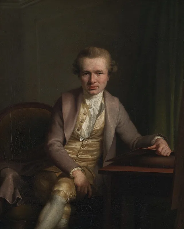 The Engraver Johann Friderich Clemens At His Work Table Wall Art by Jens Juel - High-Resolution Digital Print