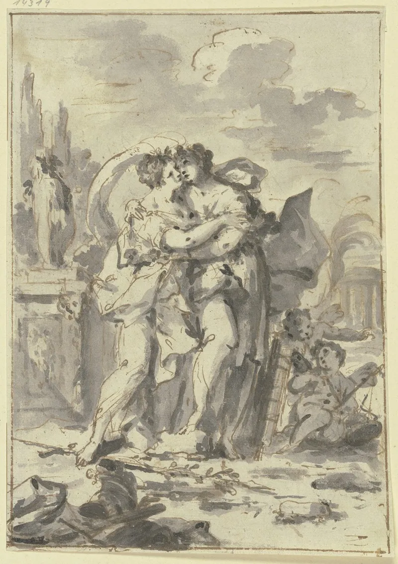 The Entombment Of Christ 17 Wall Art by Johannes Zick - High-Resolution Digital Print