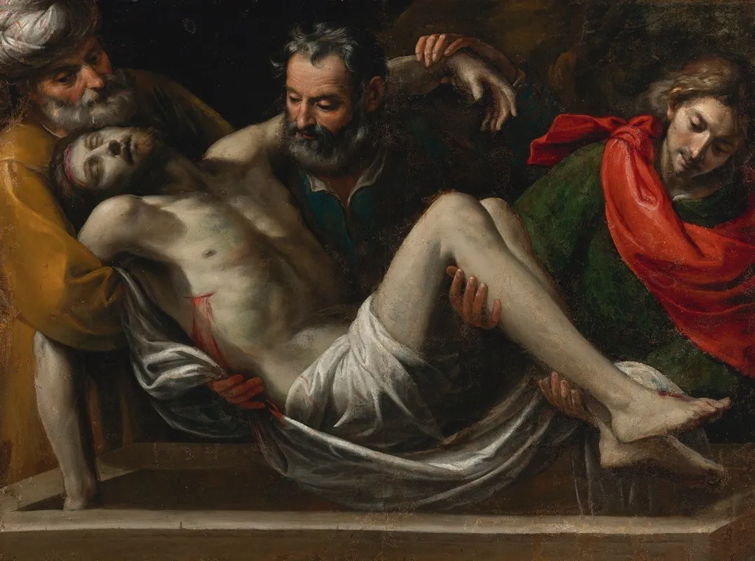 The Entombment Of Christ 4 Wall Art by Giuseppe Vermiglio - High-Resolution Digital Print