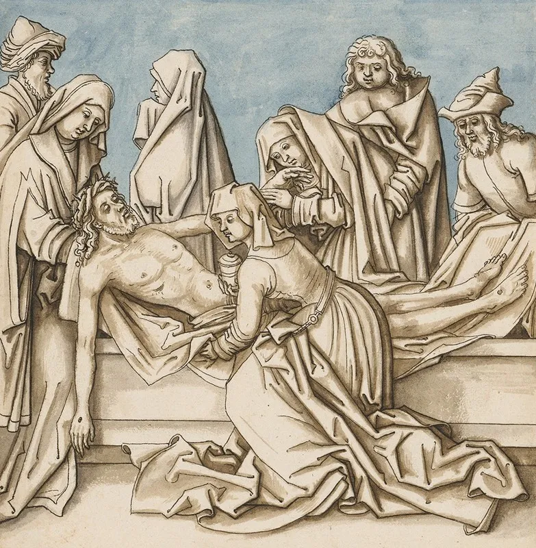 The Entombment Of Christ 5 Wall Art by Circle Of Hans Holbein The Elder - High-Resolution Digital Print