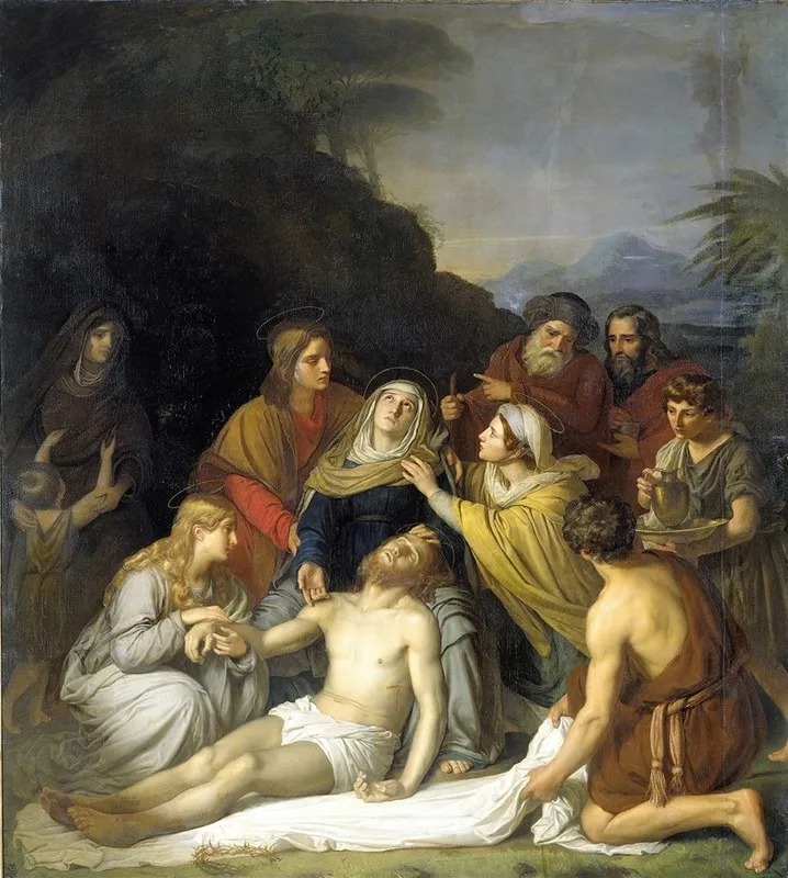 The Entombment Wall Art by Cornelis Kruseman - High-Resolution Digital Print