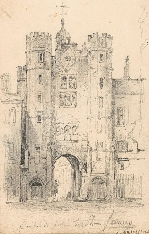 The Entrance To Saint Jamess Palace In London