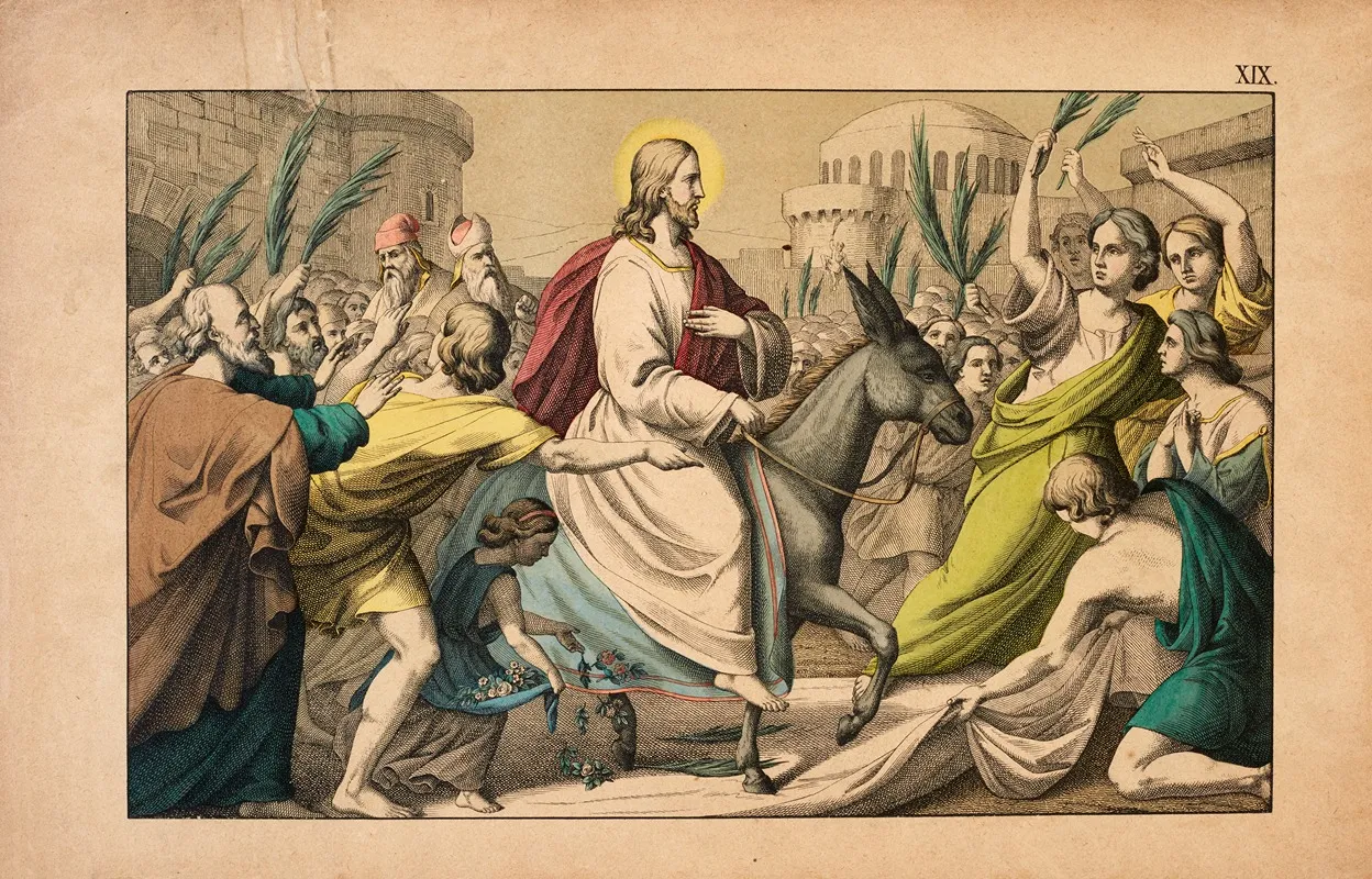 The Entry Into Jerusalem 11 Wall Art by Theodor Eckardt - High-Resolution Digital Print