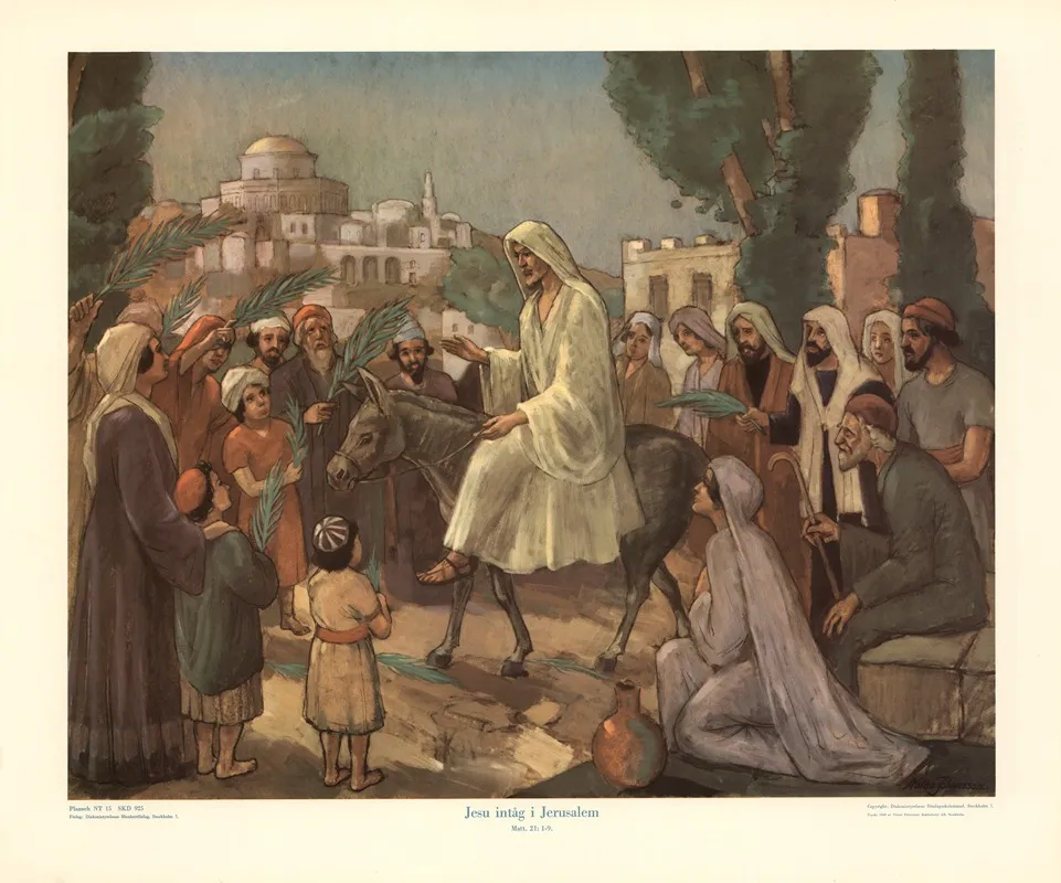 The Entry Into Jerusalem 13 Wall Art by Natan Johansson - High-Resolution Digital Print