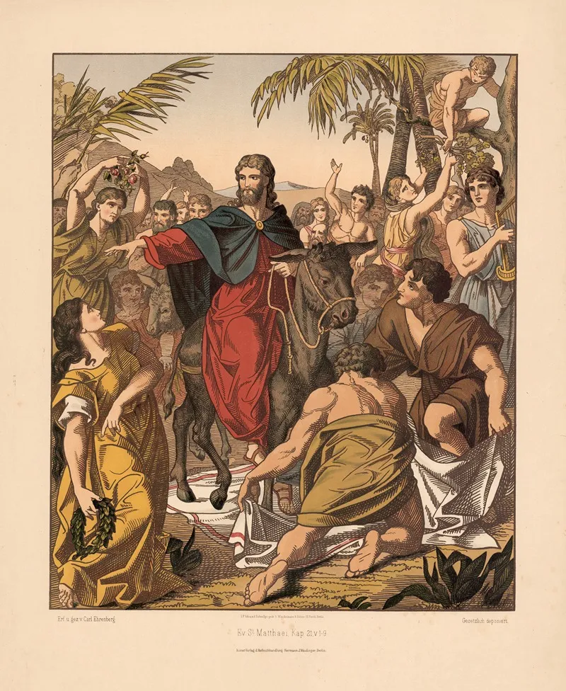 The Entry Into Jerusalem 5 Wall Art by Carl Ehrenberg - High-Resolution Digital Print