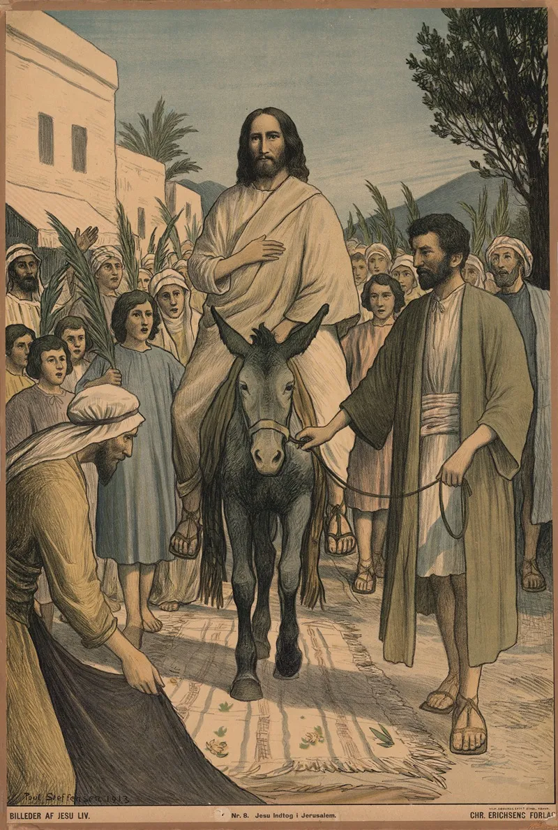 The Entry Into Jerusalem 9 Wall Art by Poul Steffensen - High-Resolution Digital Print