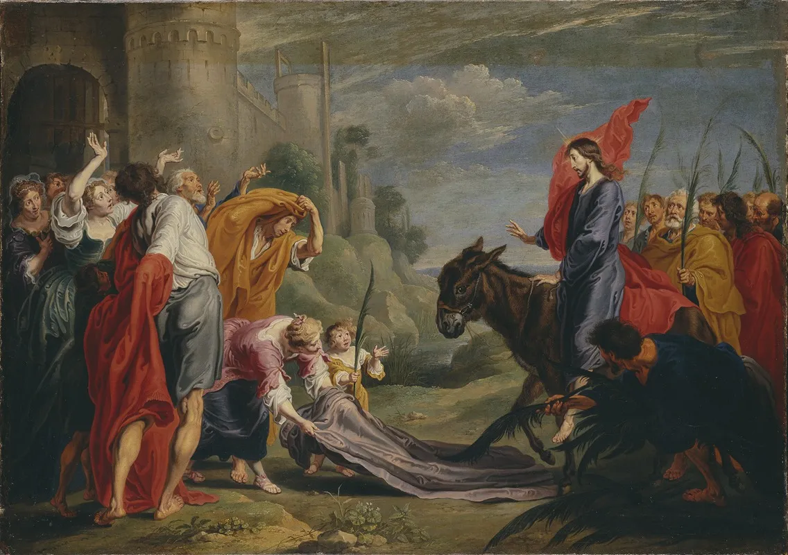 The Entry Into Jerusalem Wall Art by Willem van Herp - High-Resolution Digital Print