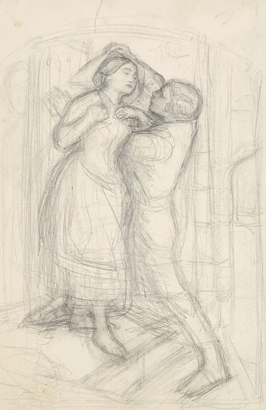 The Escape Of A Heretic Sketch Of The Girl And Her Lover 3
