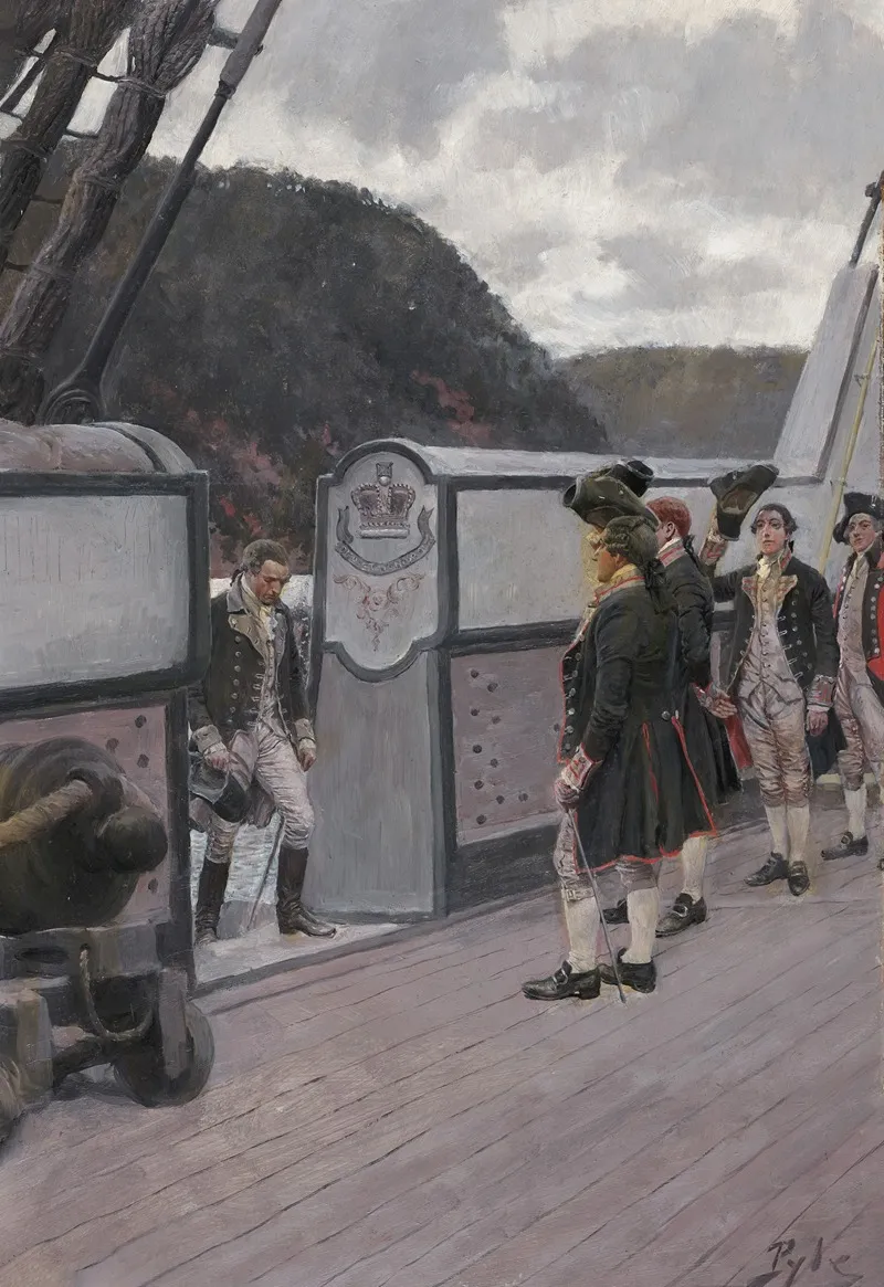 The Escape Of Arnold On The British Sloop Of War Vulture