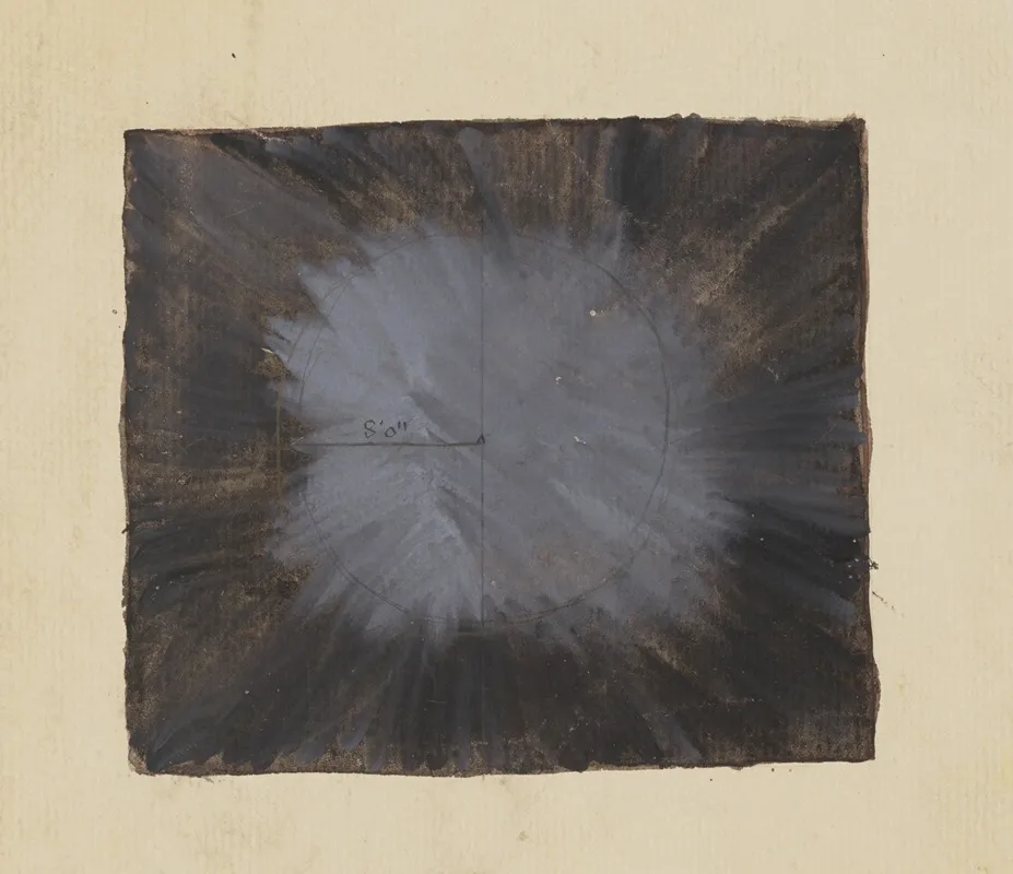 The Eternal Prodigal Gray Burst On Black Wall Art by Nat Karson - High-Resolution Digital Print