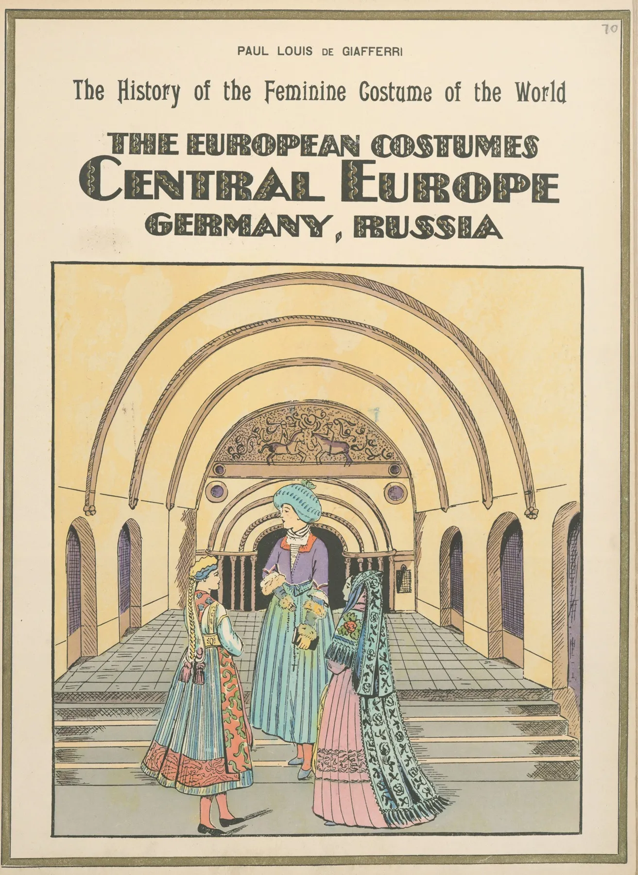 The European Costumes Central Europe Germany Russia Wall Art by Paul Louis de Giafferri - High-Resolution Digital Print