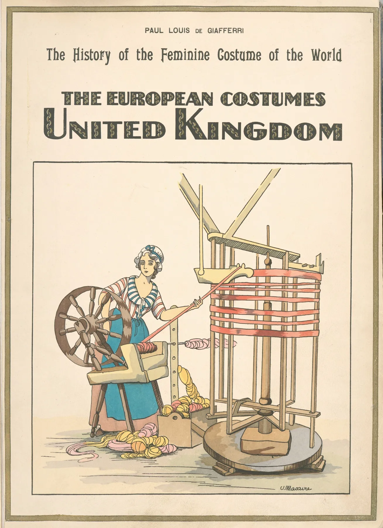 The European Costumes United Kingdom Wall Art by Paul Louis de Giafferri - High-Resolution Digital Print