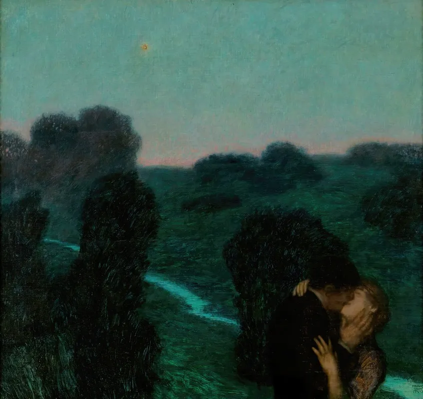 The Evening Star Wall Art by Franz von Stuck - High-Resolution Digital Print