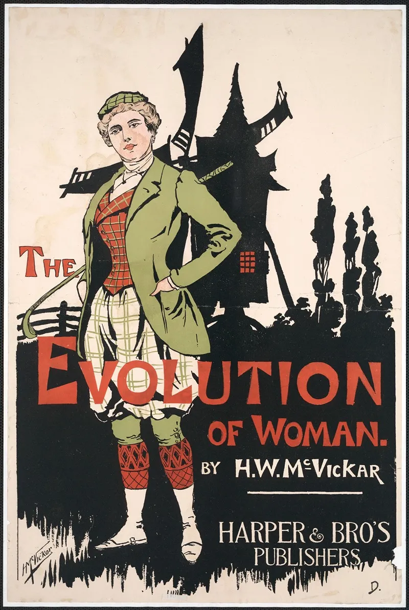 The Evolution Of Woman Wall Art by Harry Whitney McVickar - High-Resolution Digital Print