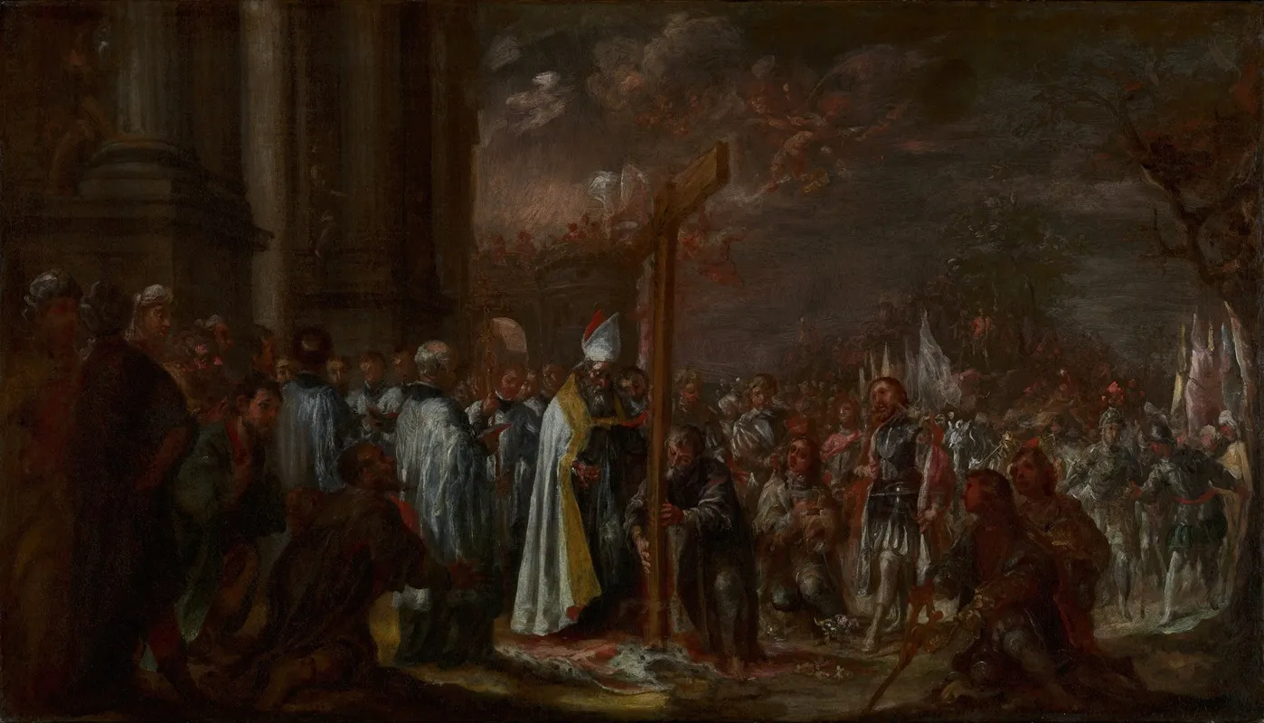 The Exaltation Of The Cross Wall Art by Juan de Valdés Leal - High-Resolution Digital Print