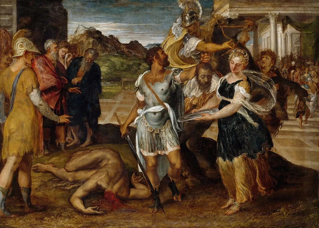 The Execution Of St John The Baptist Wall Art by Lambert Sustris - High-Resolution Digital Print