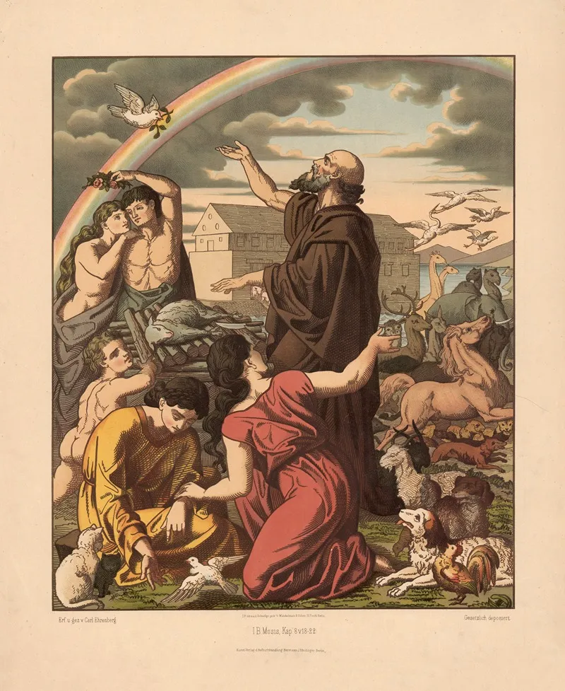 The Exit From Noahs Ark Wall Art by Carl Ehrenberg - High-Resolution Digital Print
