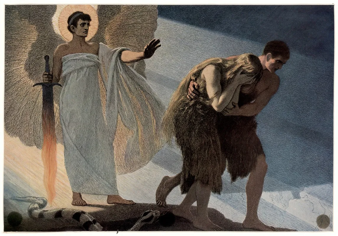 The Expulsion From Paradise 7 Wall Art by Gebhard Fugel - High-Resolution Digital Print